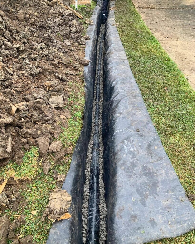 drainage solutions - la terre landscape