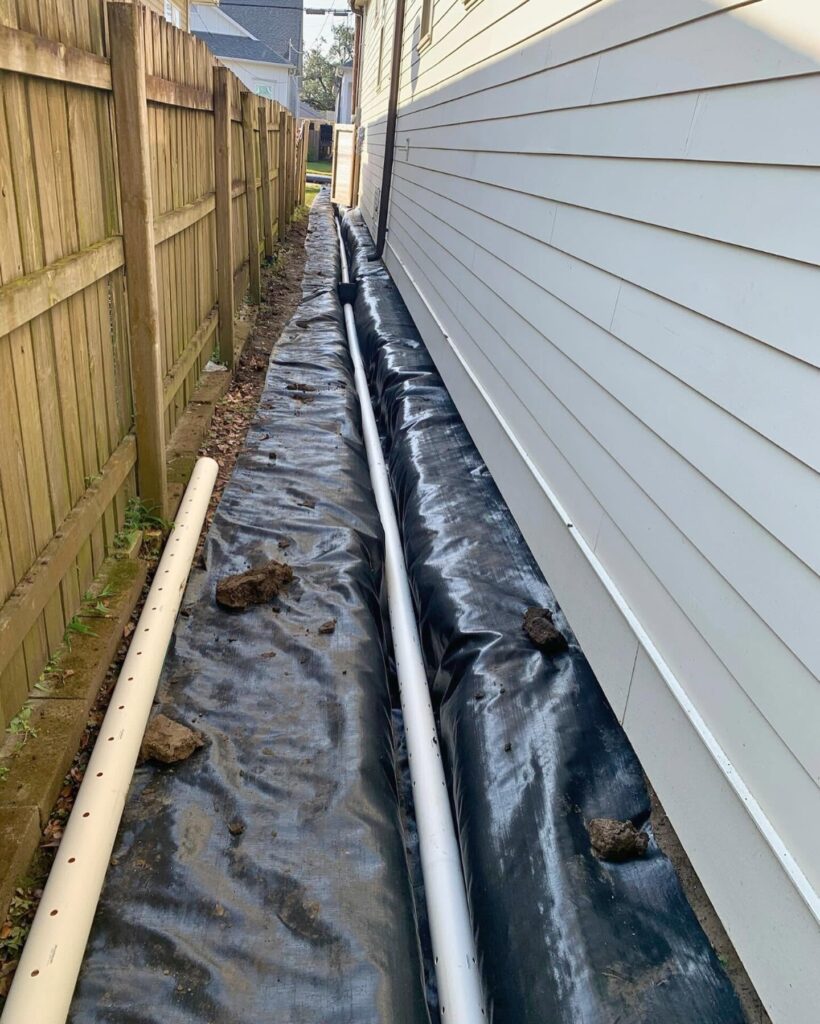 irrigation system in river ridge yard - laterre landscape